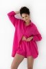 Komplet Sensis Magenta dł/r Muślin Homewear S-XL rozpinany
